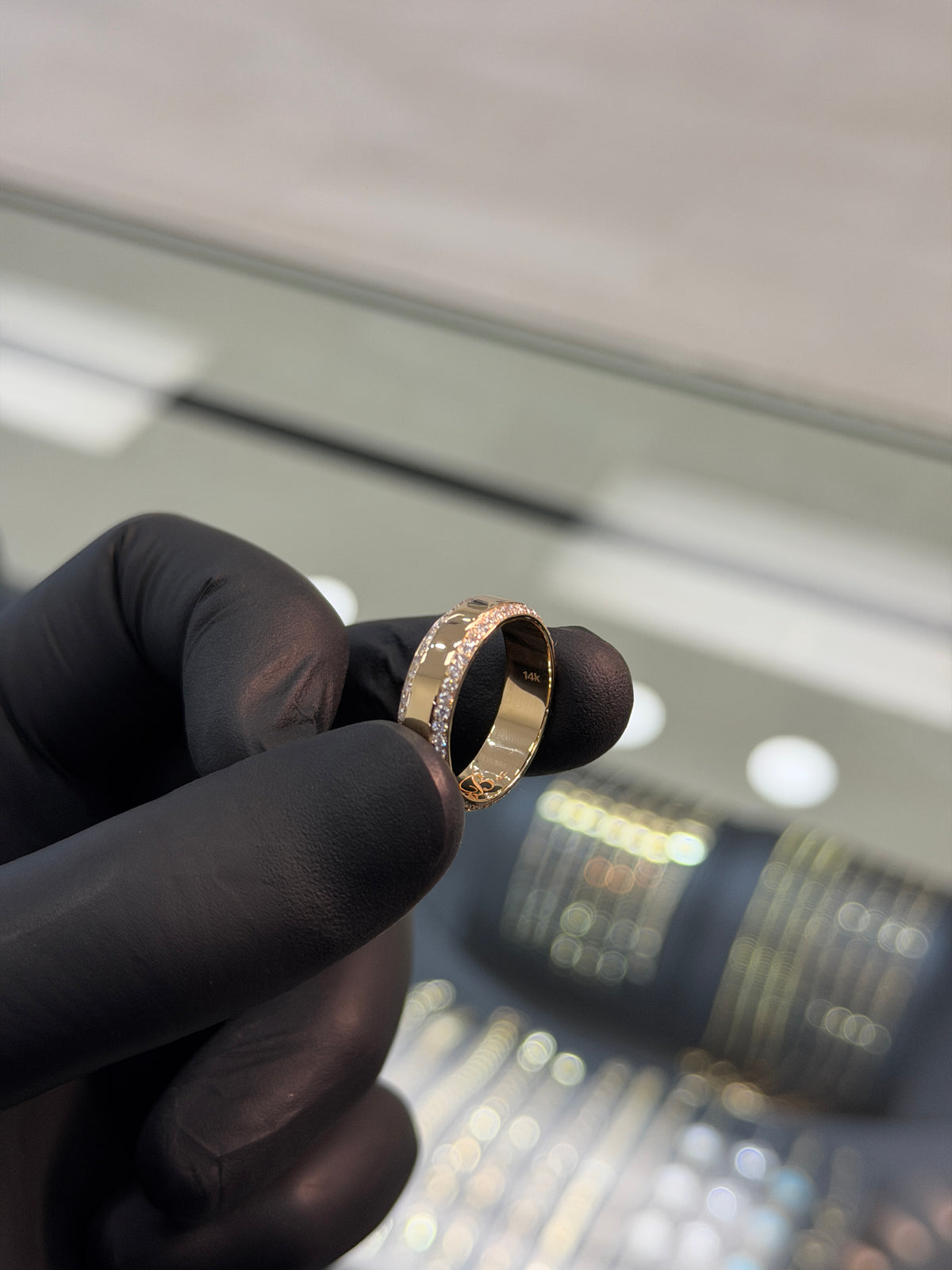 Diamond Bevel Eternity Band