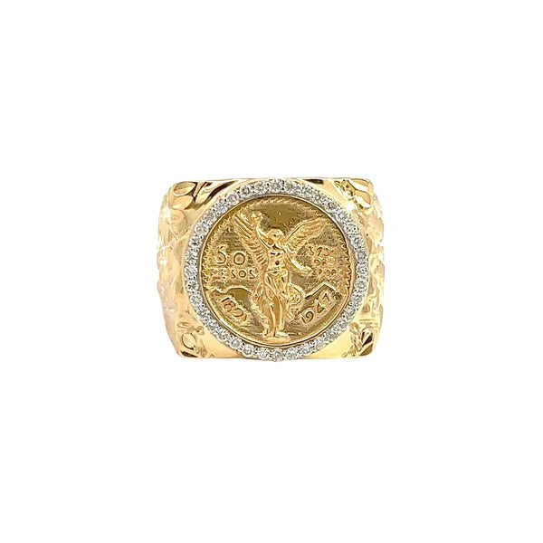 14k Centenario Nugget Ring