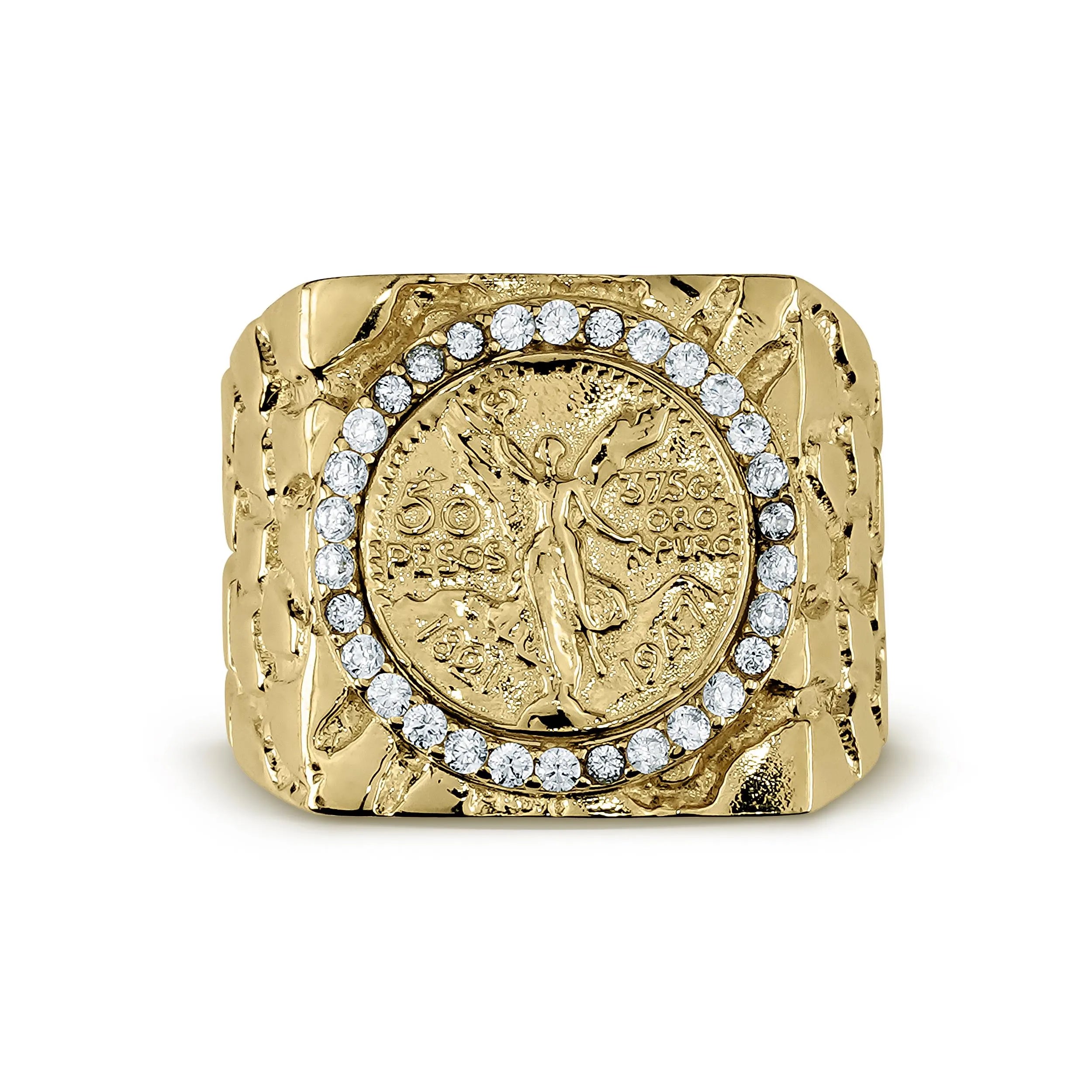 14k Centenario Nugget Ring