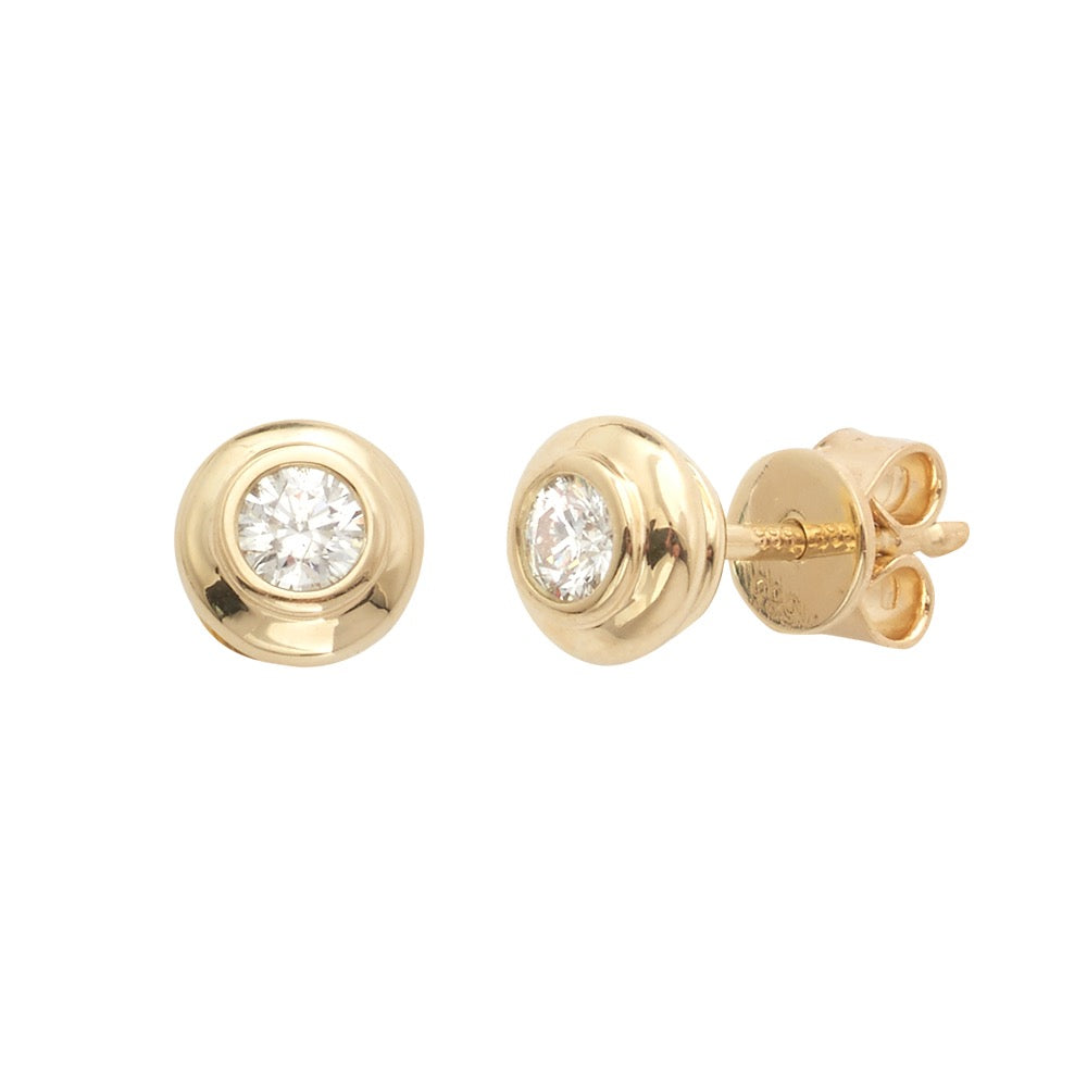 14k Diamond Case Earrings