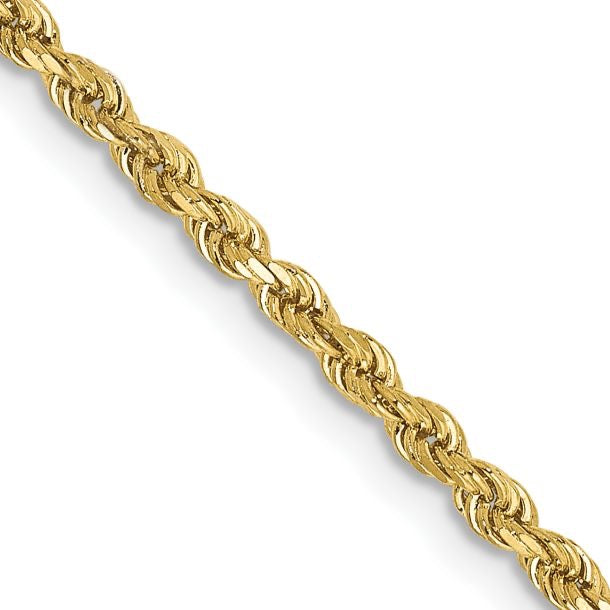 10k 2mm Hollow Rope Chain