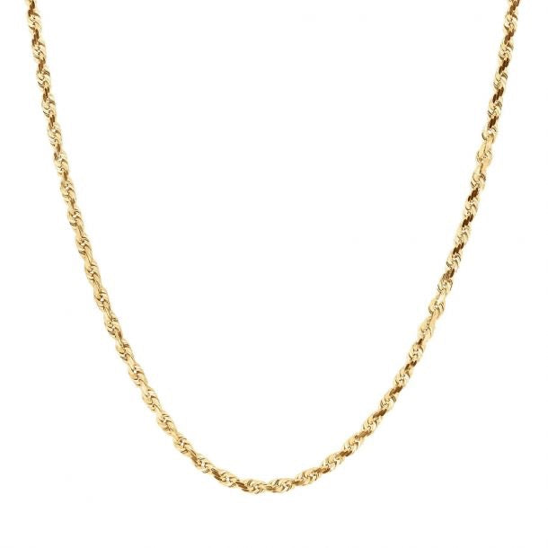 10k 4mm Solid Rope Chain