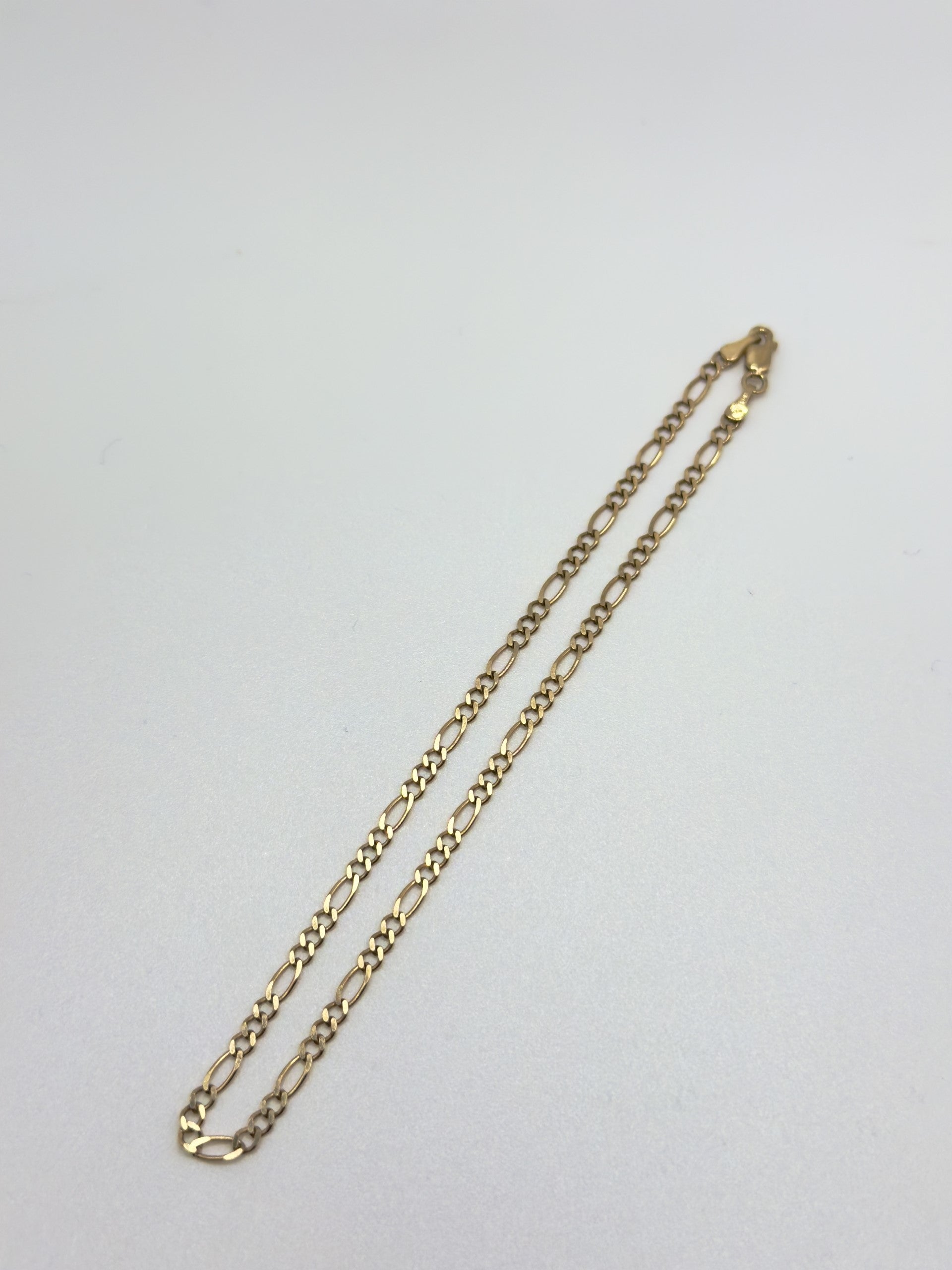 10kt Figaro Bracelet