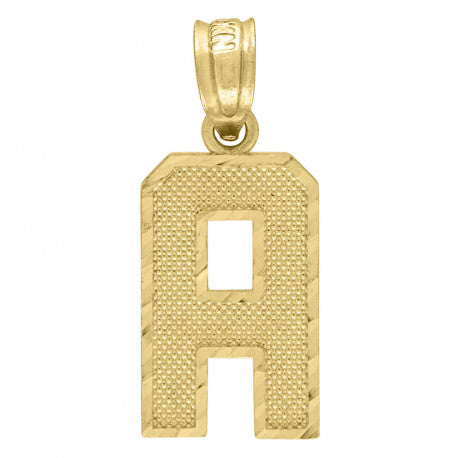 10k Gold Textured Initials