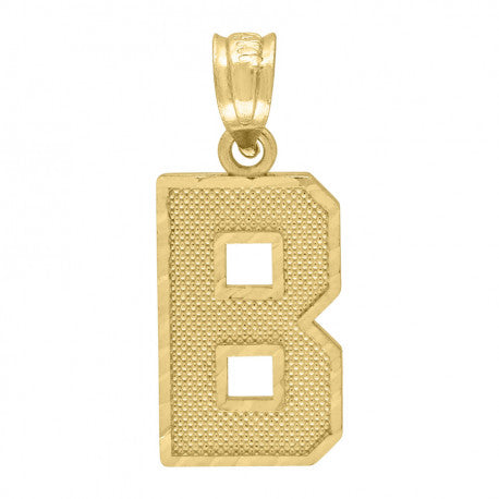 10k Gold Textured Initials