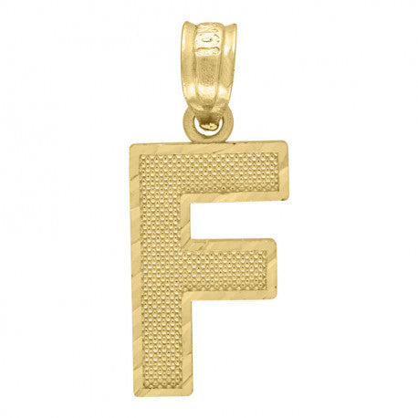 10k Gold Textured Initials