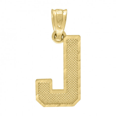 10k Gold Textured Initials