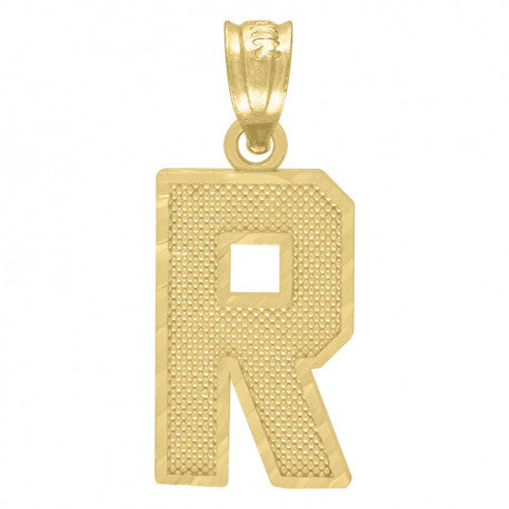 10k Gold Textured Initials