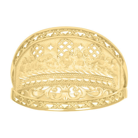 10k Caged Last Supper Ring