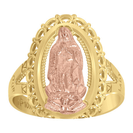 10k Virgin Mary/Guadalupe Ring