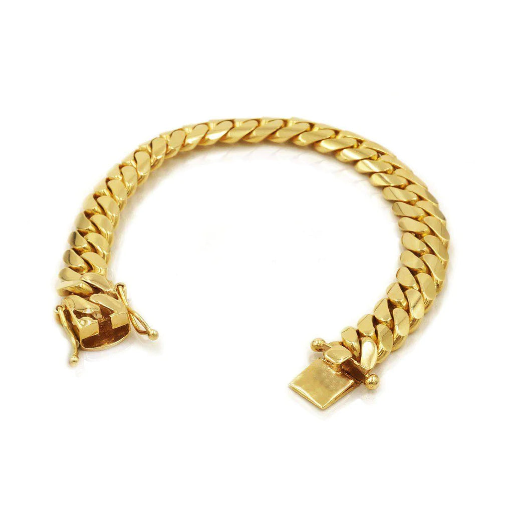 10kt 10mm Miami Cuban Bracelet