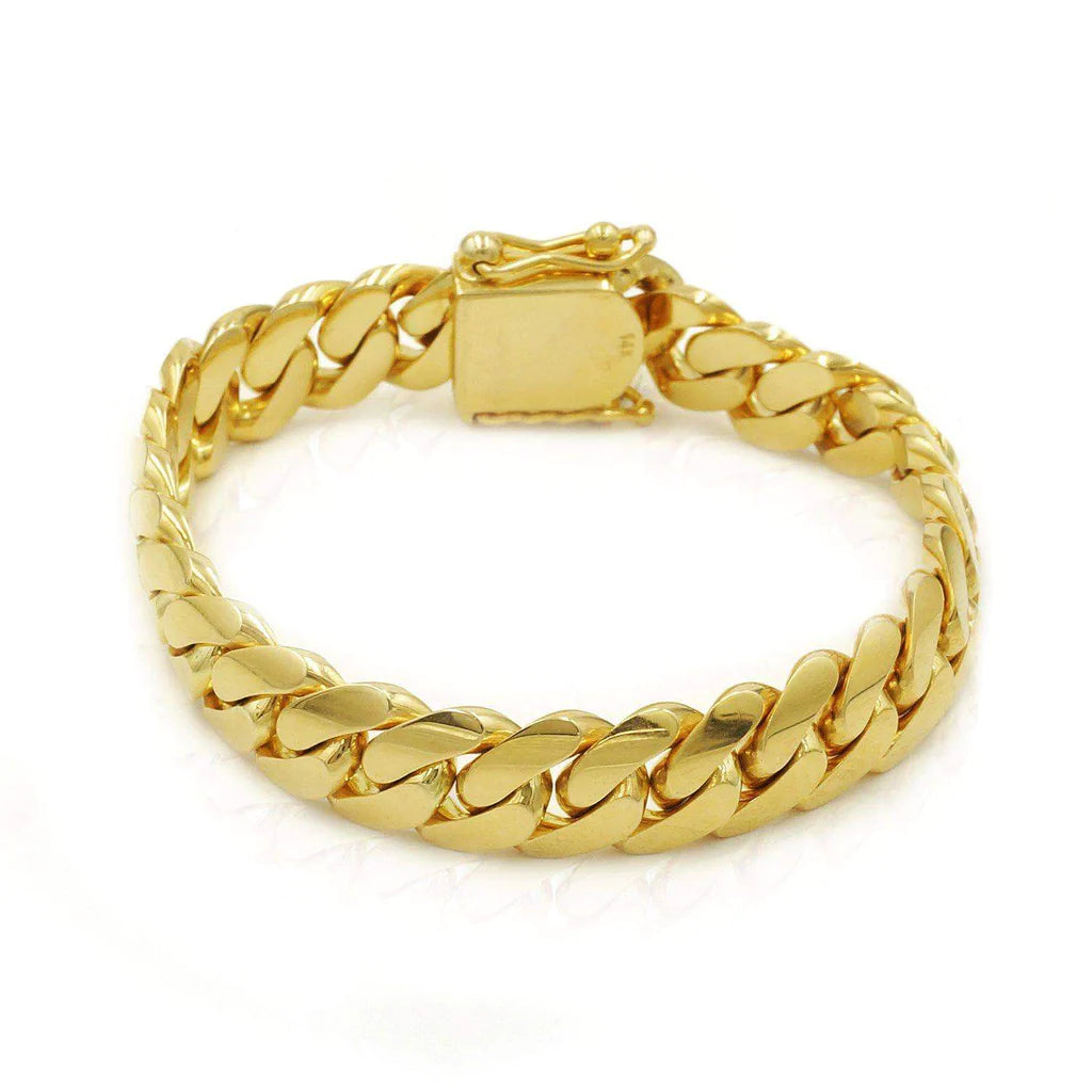 10kt 12mm Miami Cuban Bracelet