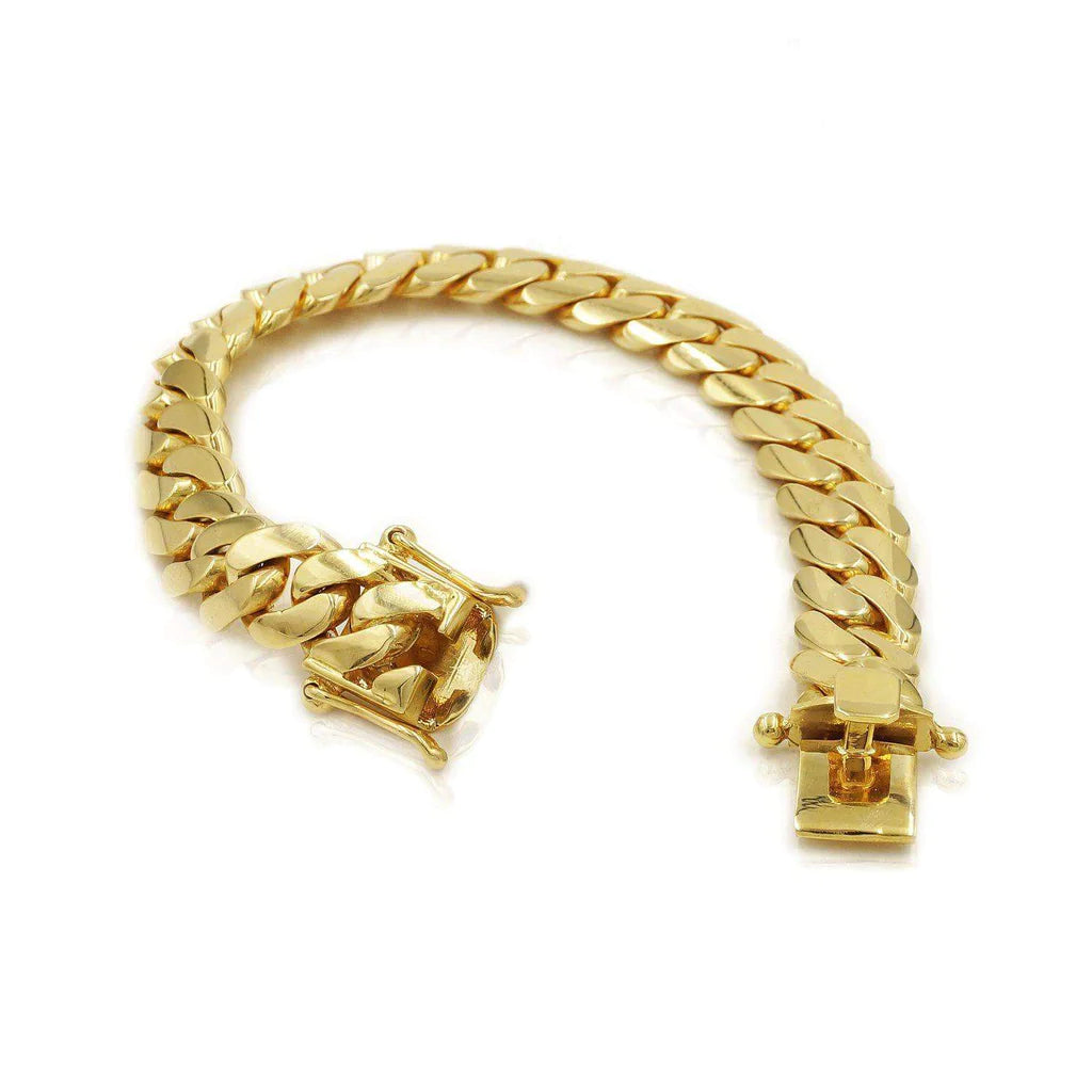 10kt 12mm Miami Cuban Bracelet