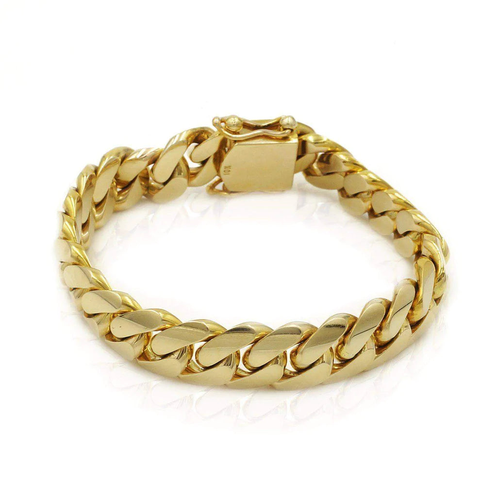 10kt 13mm Miami Cuban Bracelet