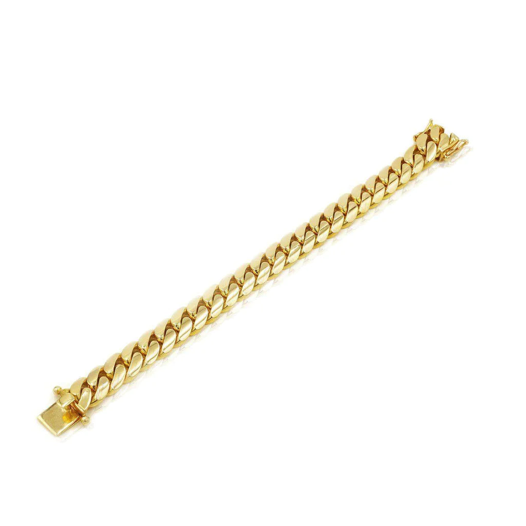 14k 13mm Miami Cuban Bracelet