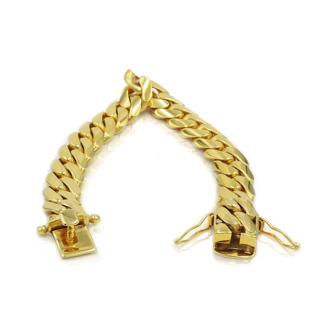 10kt 14mm Miami Cuban Bracelet