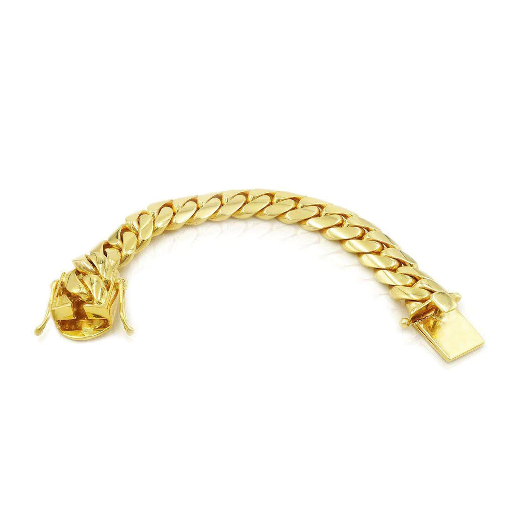 14kt 15mm Miami Cuban Bracelet