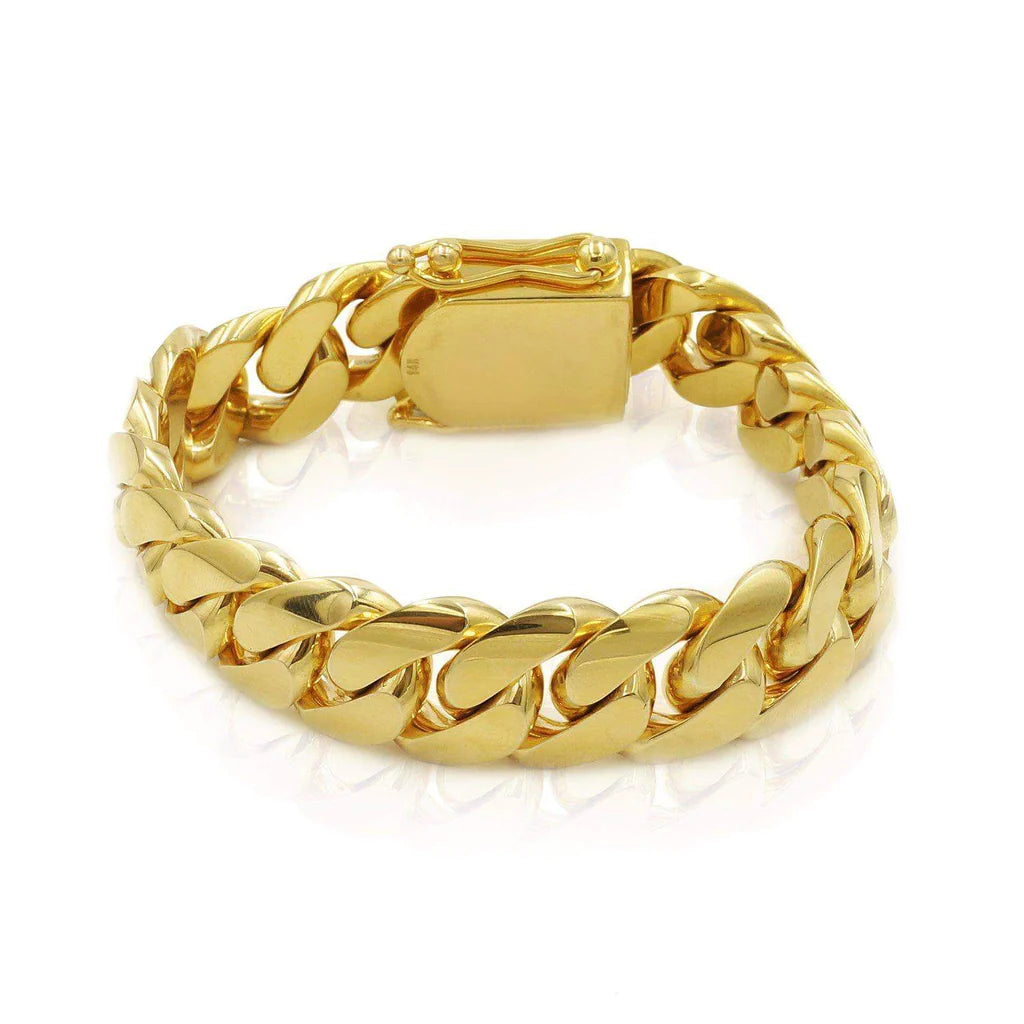 10kt 17mm Miami Cuban Bracelet