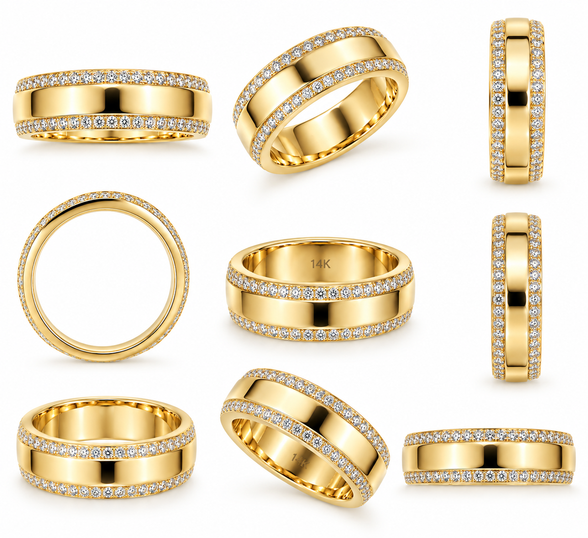 Diamond Bevel Eternity Band
