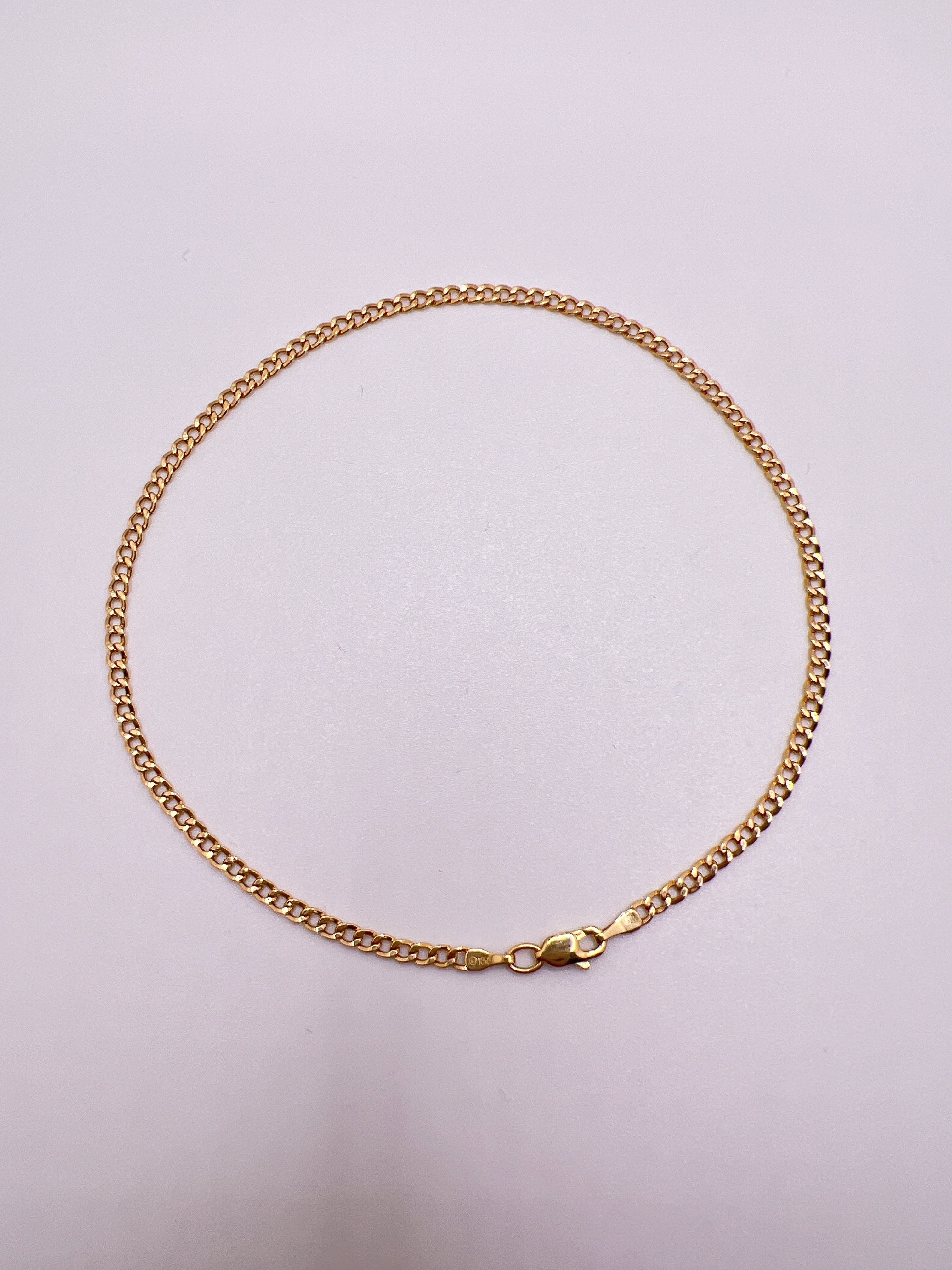 10kt Curb Link Bracelet