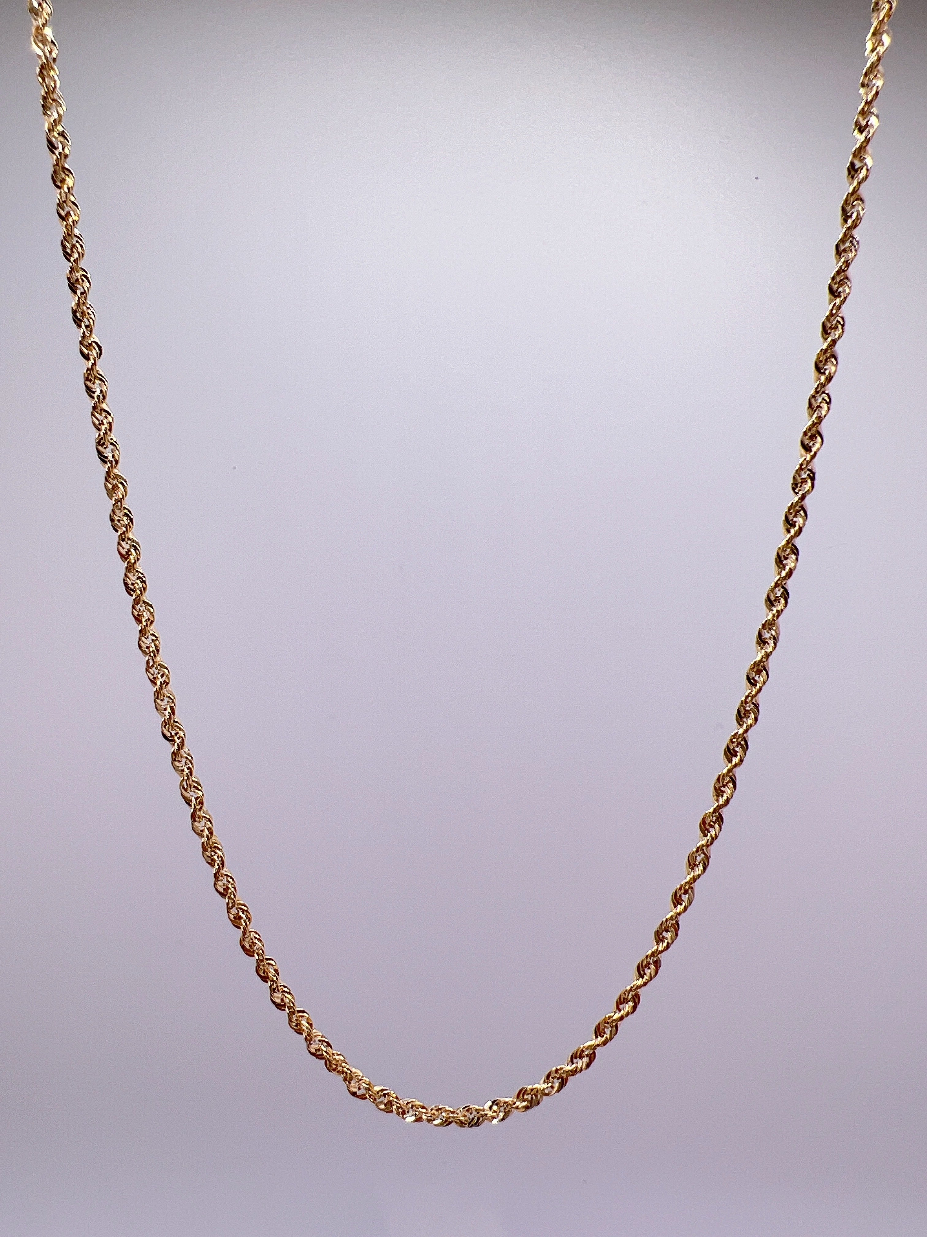 10kt Quilted Rope Chain