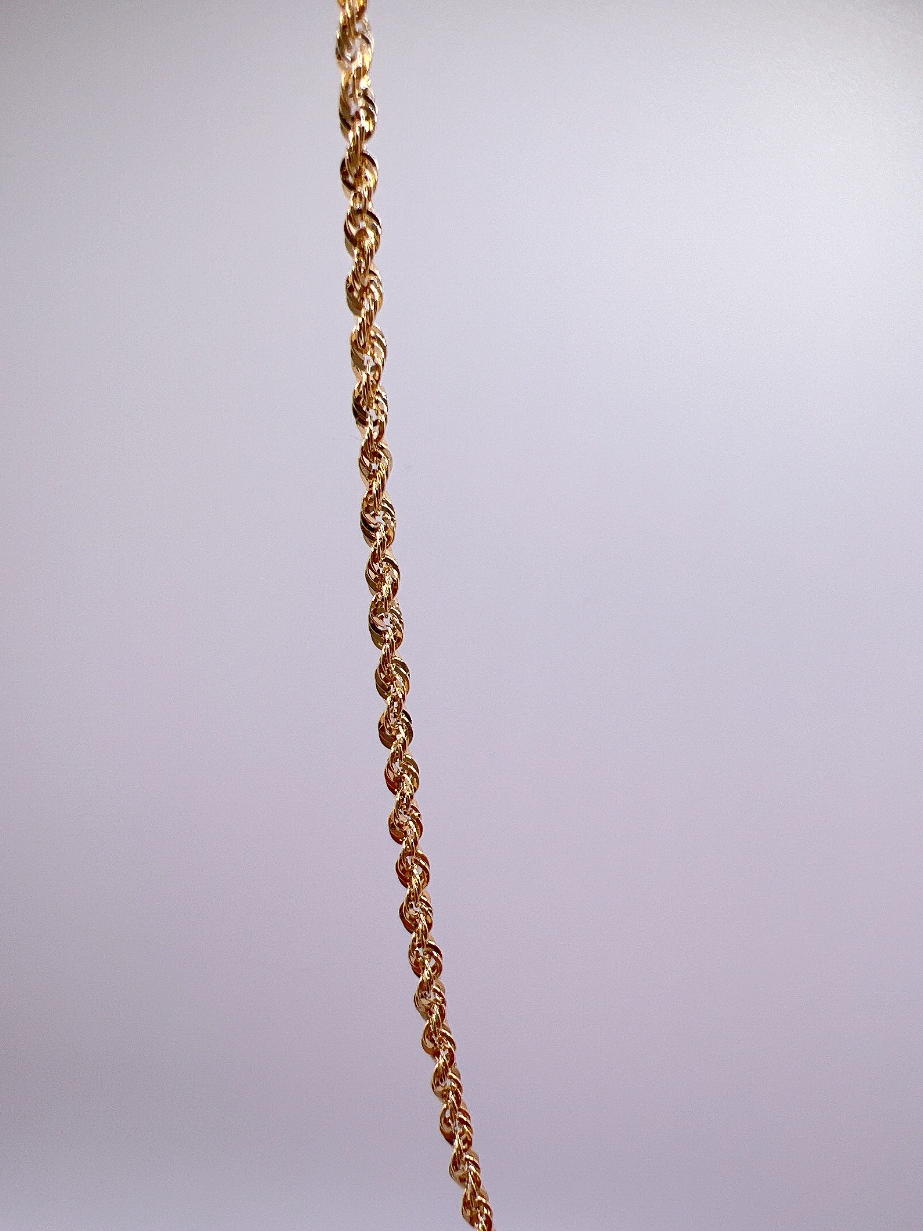 10kt Quilted Rope Chain