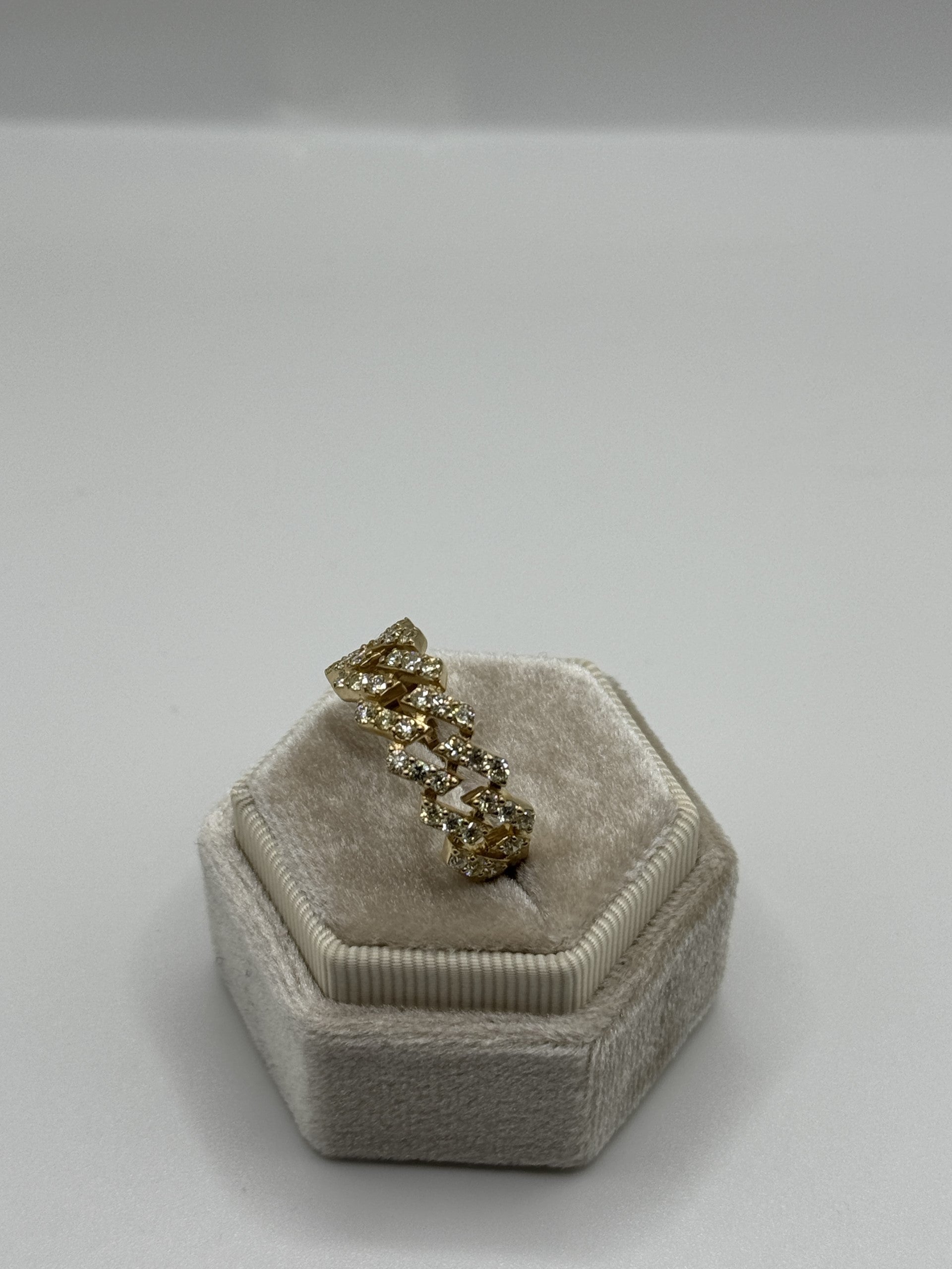 10kt 1.85ctw Diamond Cuban Ring