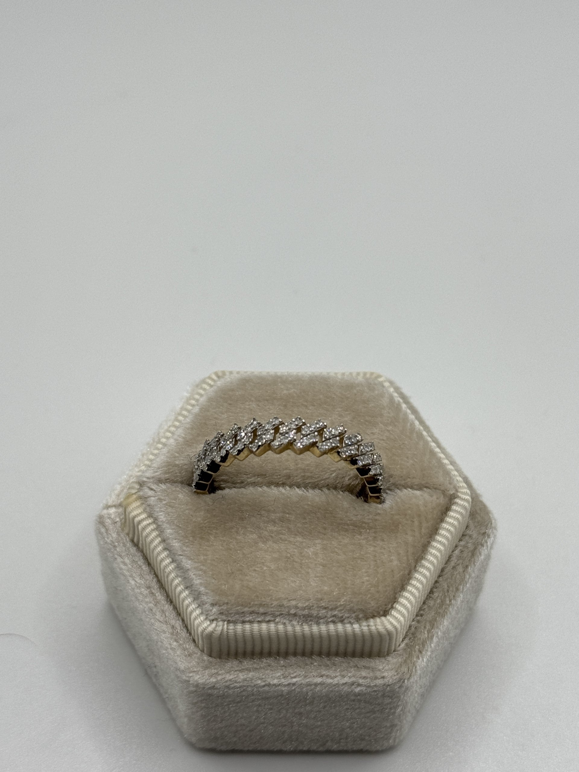 10kt 0.50ctw Diamond Cuban Ring